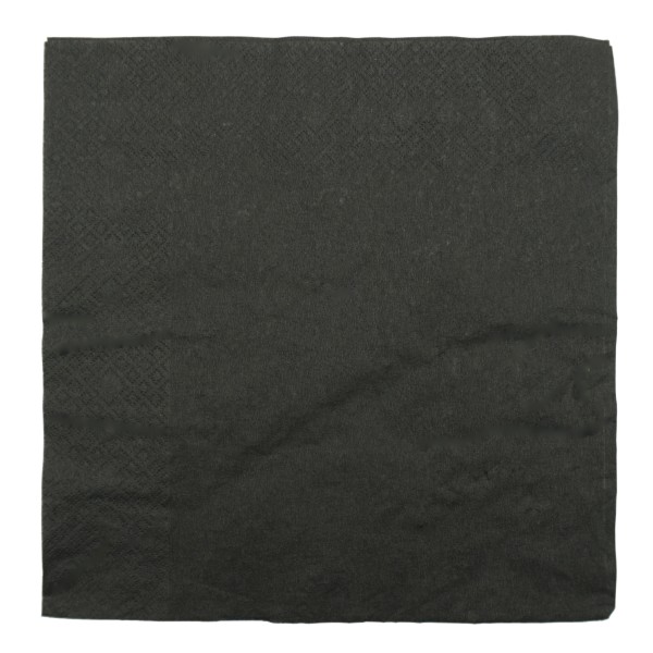 Black 2 Ply Paper Dinner Napkins