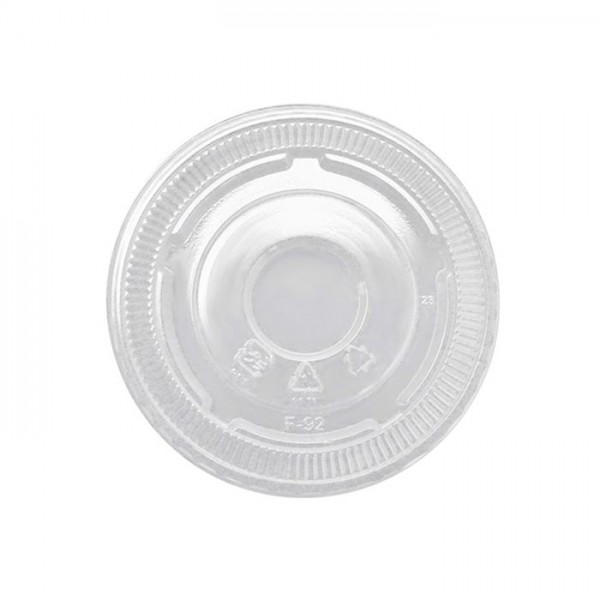 Clear PET Plastic No-Slot Lid for: SD5, SD8 , COLD16