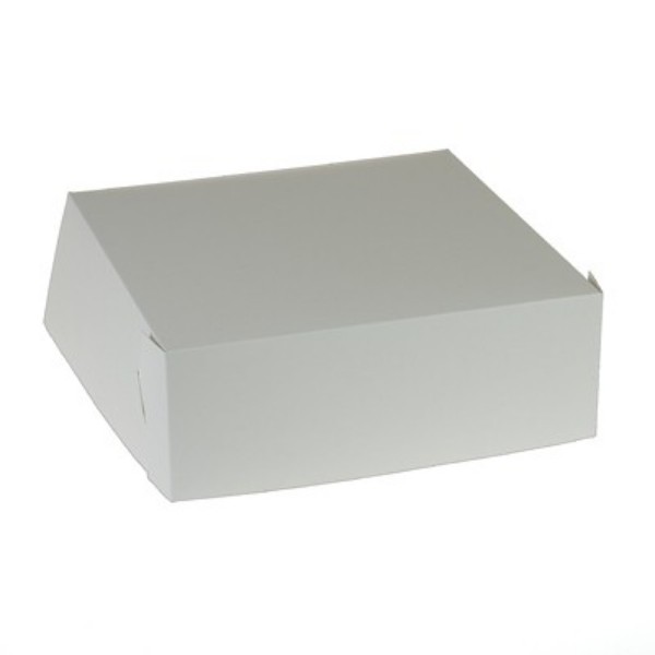 White Corrugated Cardboard Easy Fold Cake Boxes