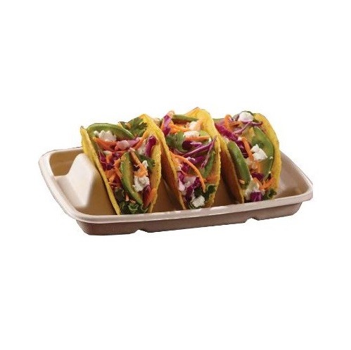 Kraft Compostable Pulp Pulp Taco Tray