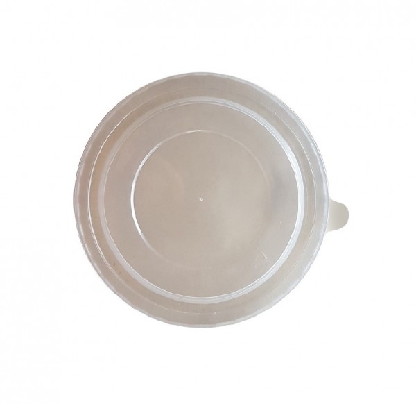Opaque Plastic Hot Lid For 500/750/1000 Kraft Salad Bowls