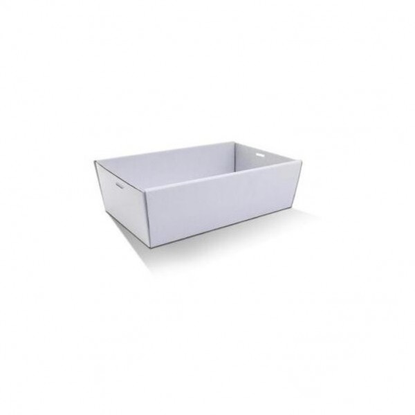 White Cardboard Medium Catering Tray