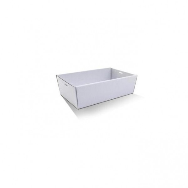 White Cardboard Sqaure Catering Tray