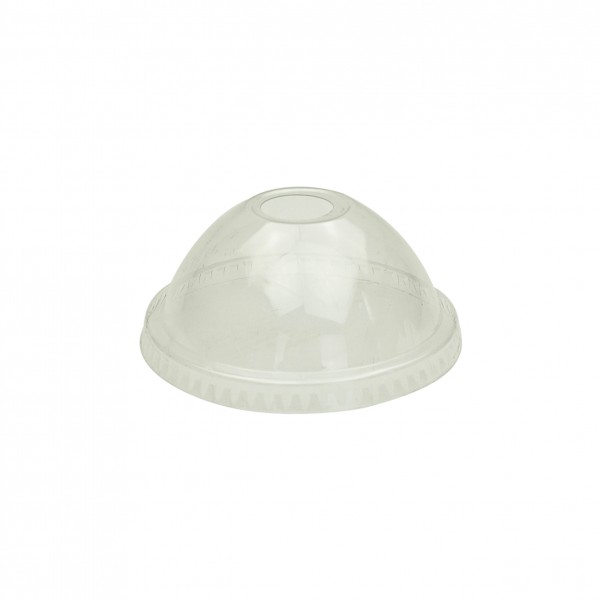 Clear PET Plastic Dome lid with hole for CDL12C, CDL16C, TP24, SD12, TP16ECO