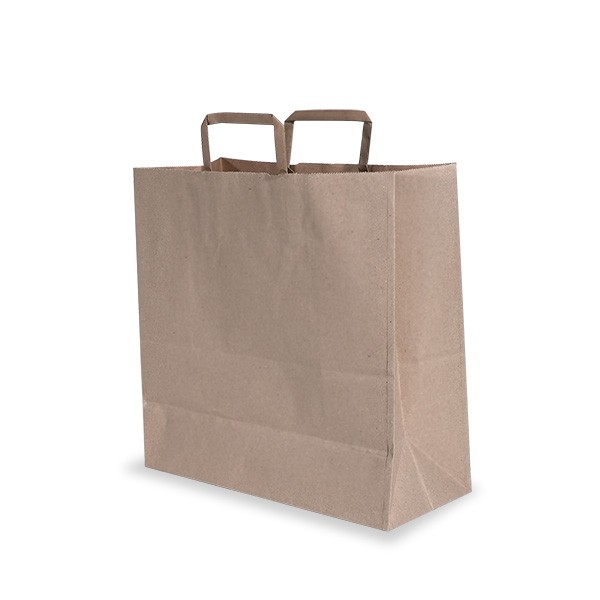 Brown Paper Takeaway Carry Bags