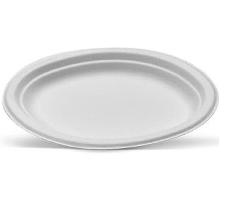 White Fibre Oval Plate