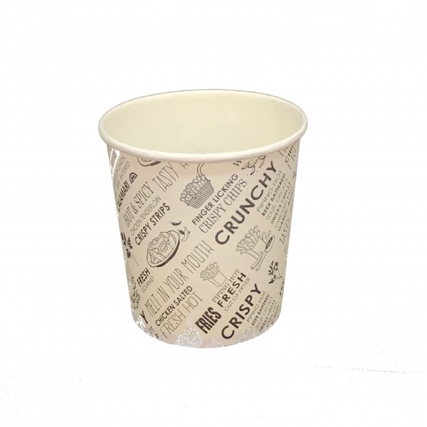 Printed Paper Chip Cups