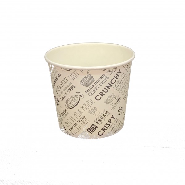 Printed Paper Chip Cups