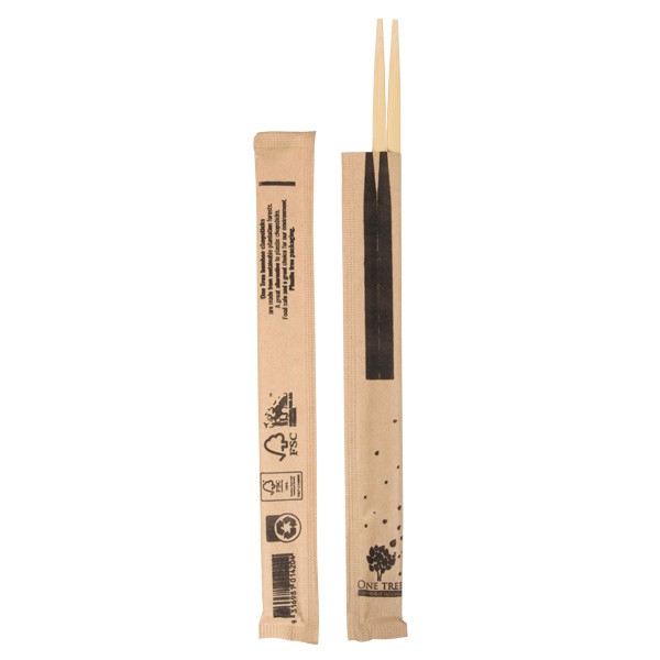 Brown Wooden Wrapped Chopsticks