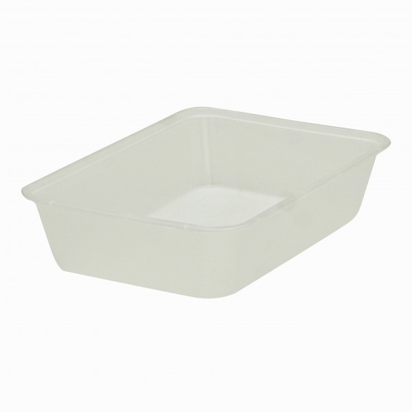 Opaque Freezer Grade Plastic Oblong Containers