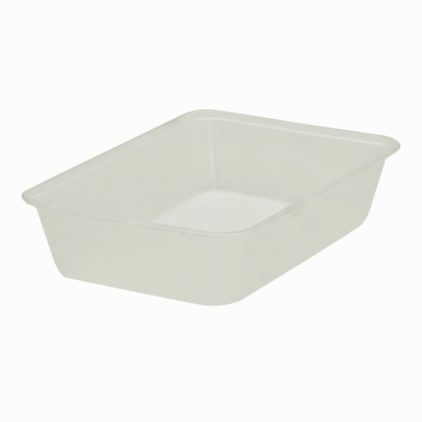 Translucent Plastic Oblong Microwave Containers
