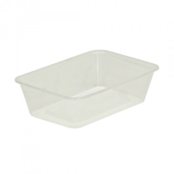 Translucent Plastic Oblong Microwave Containers