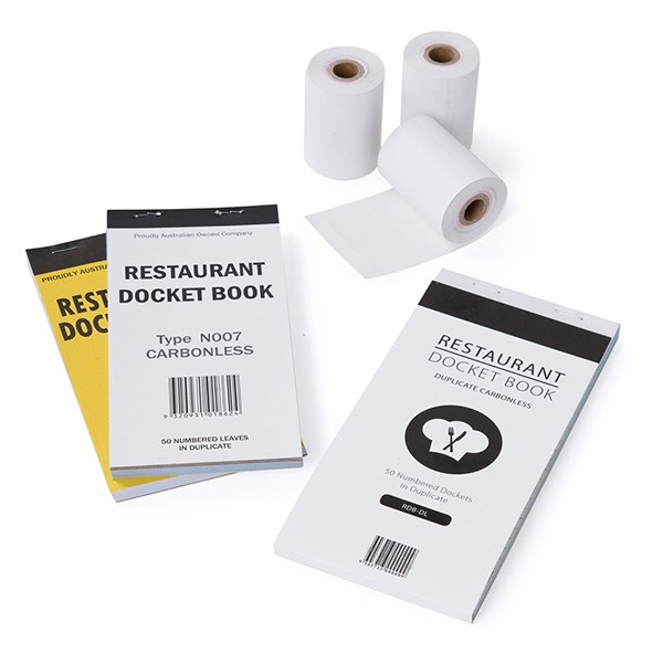 Docket Books & Cash Register Rolls