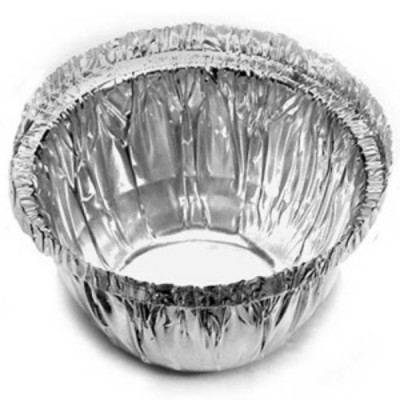 73mm + 42mm | 113ml | Silver Aluminium Foil Pudding Bowls