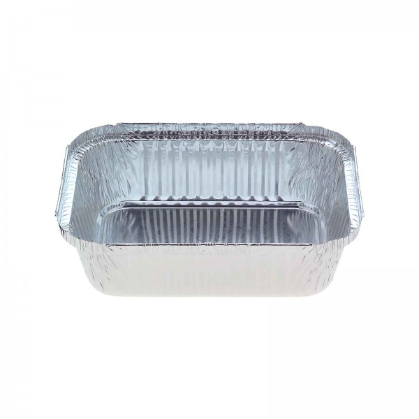 Silver Aluminium Foil Square Takeaway Trays