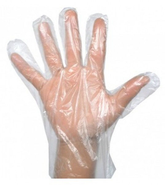 Clear Polyethlene Medium Gloves