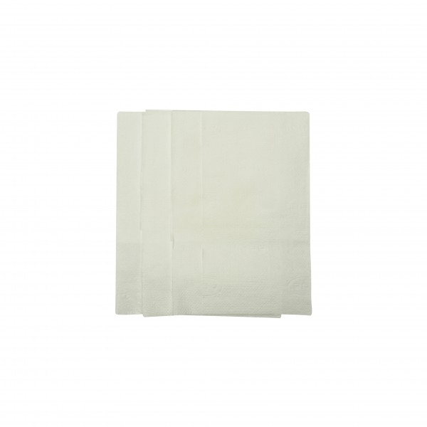 White 1 ply Short Fold Dispenser Napkins