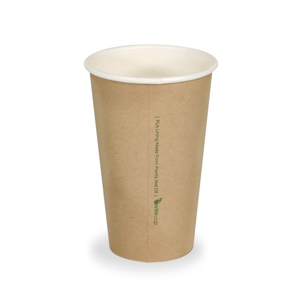 Kraft Compostable PLA Coffee Cups