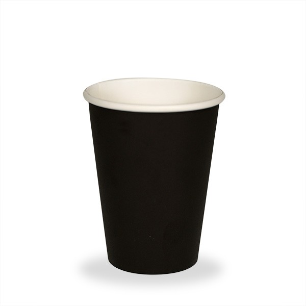 Black Single Wall Paper Coffee Cups