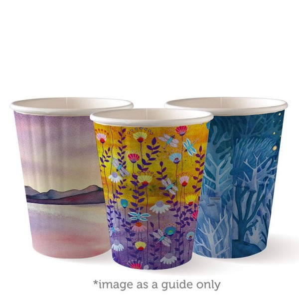 Art Series PLA Biodegradable Coffee Cup