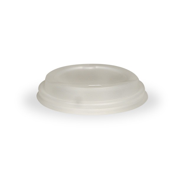 White Compostable Lid for 12oz & 16oz Coffee Cups