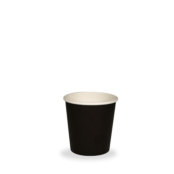 Black Truly Eco Compostable Paper Cups