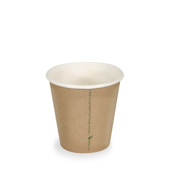 Kraft Compostable PLA Coffee Cups