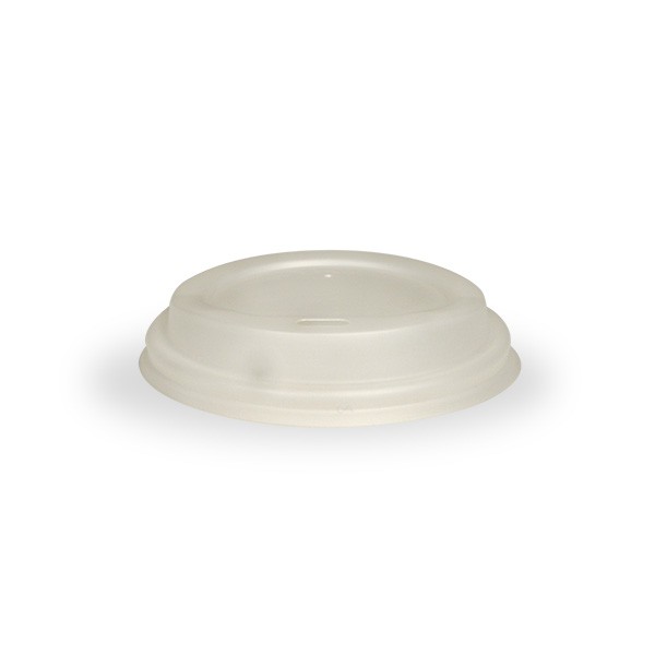 White Compostable Lid for 6oz & 8oz Coffee Cups