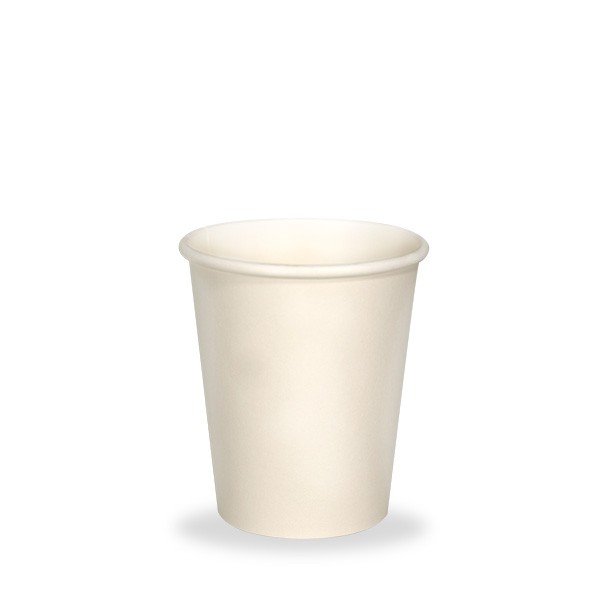 White Single Wall Paper Coffee Cups