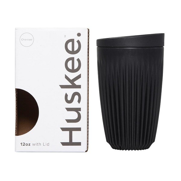 Charcoal Coffee Husk  Polymer Huskee Cup & Lid