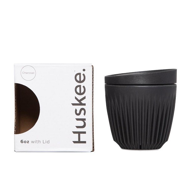 Charcoal Coffee Husk Polymer Huskee Cups with lid