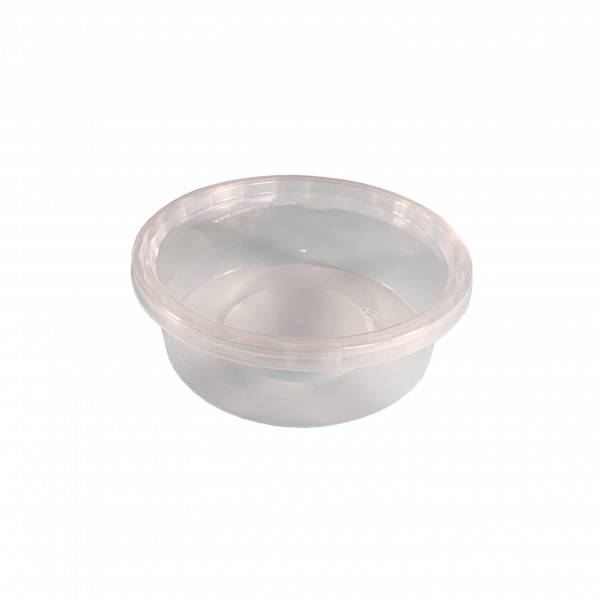 Round Plastic Container & Lid