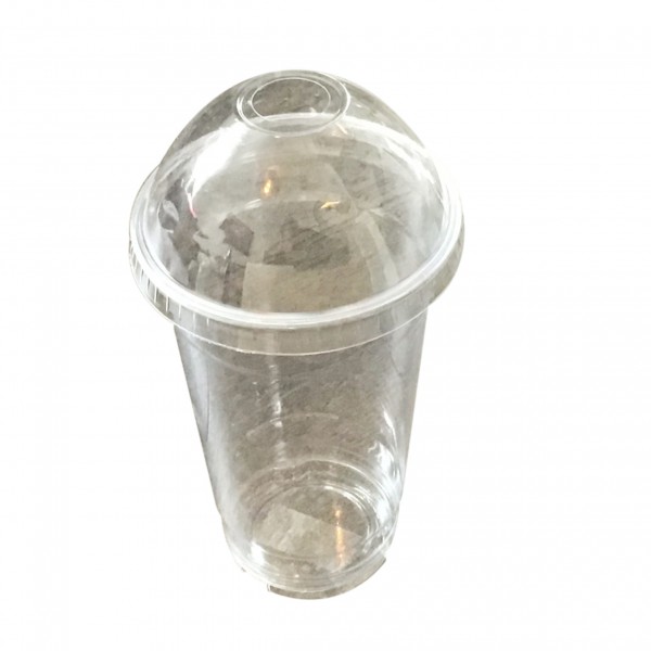 Clear PET Plastic Cups & Domed lids