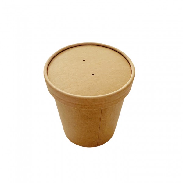 Kraft Paper Soup Tubs &  Lids