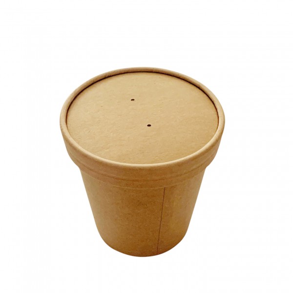 Kraft Paper Soup Tubs & Lids