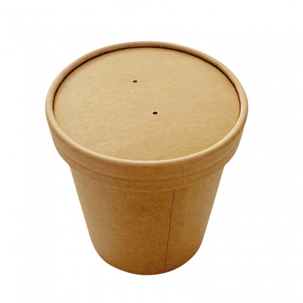 Kraft Paper Soup Tubs &  Lids