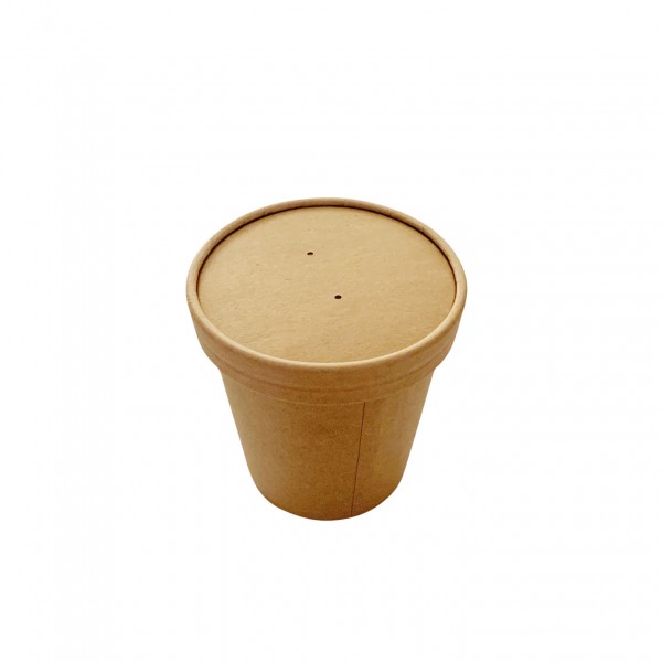 Kraft Paper Soup Tubs & Lids