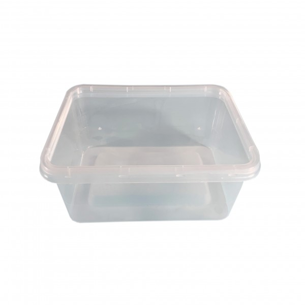 Oblong Plastic Container & Lid