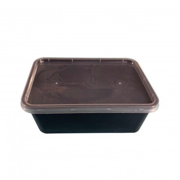 Black Plastic Container& Lid