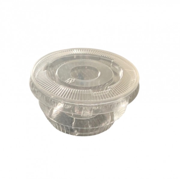 Clear Plastic Sundae Cups &  Lids