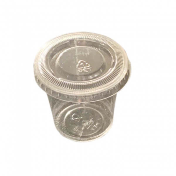 Clear Plastic Portion Cups & Lids