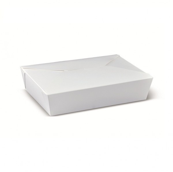 White Cardboard White Lunch box 36oz
