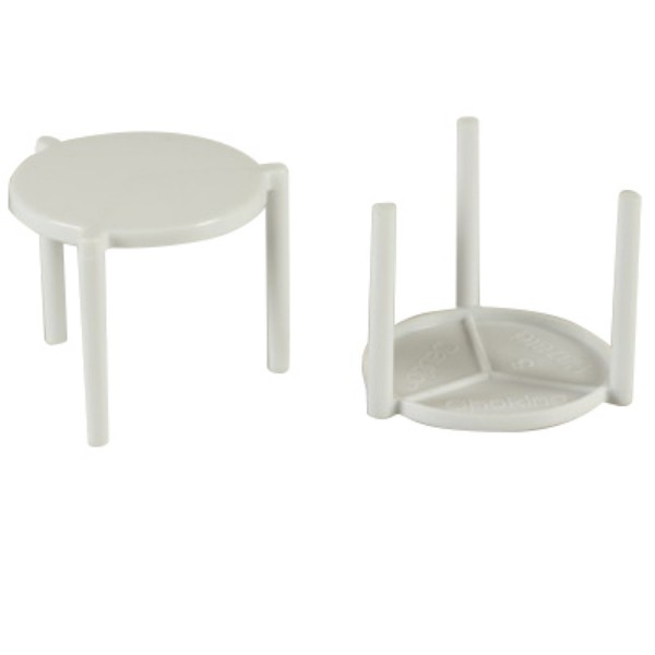 White Plastic Pizza Tables