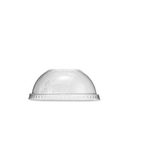 Clear RPET Material Dome Lid X-Slot U SHape Cup