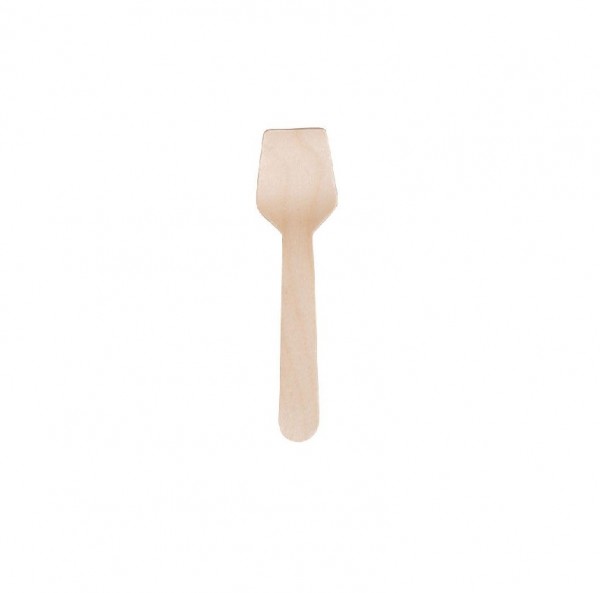 Brown Waxed Wooden Gelato Spoons