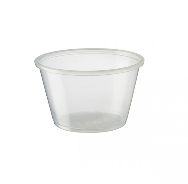 Clear Plastic Portion Cup | 4oz (125ml)