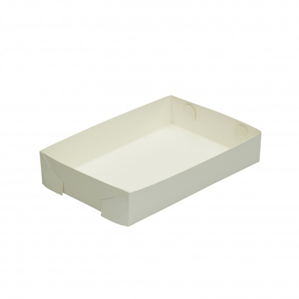 White Cardboard Medium Food Trays