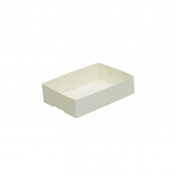 White Cardboard Mini Food Trays