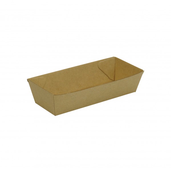 Kraft Corrugated board Open Hot Dog Tray