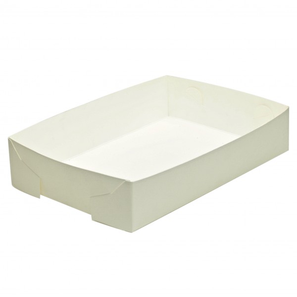 White Cardboard Extra Large Food Trays